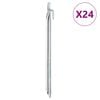 vidaXL Țăruși de cort 24 buc. formă V 29,5 cm &Oslash;20 mm oțel galvanizat