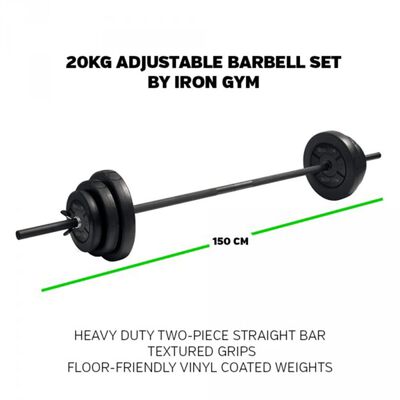 Iron Gym Set halteră reglabilă, 20 kg, IRG034