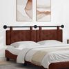 vidaXL Cap de pat suspendat Maro Lucios 170 x 55 x 5 cm PU antic
