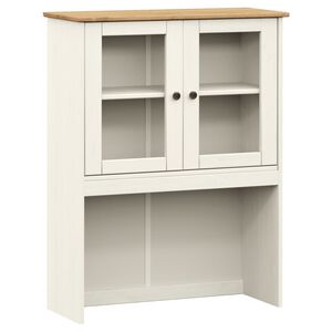 vidaXL Dulap superior comodă &bdquo;VIGO&rdquo;, alb, 78x30x100 cm, lemn masiv pin