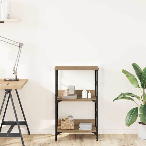 vidaXL Bibliotecă, stejar artizanal, 50x33x82 cm, lemn prelucrat