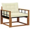 vidaXL Set de canapele de exterior Lemn solid de Acacia și Textilene