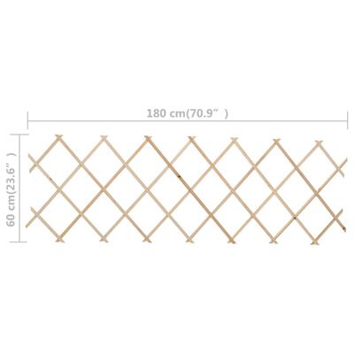 vidaXL Garduri din spalier, 5 buc., 180 x 60 cm, lemn de brad
