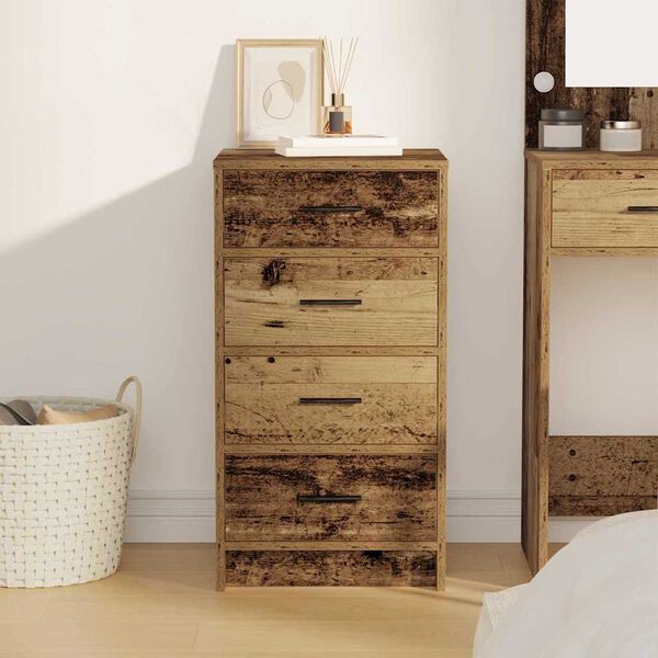 vidaXL Bufet cu sertar Lemn vechi 40 x 41 x 75 cm Lemn compozit