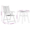 vidaXL Set de masă pentru grădină 3 pcs Maro Lemn Solid de Acacia