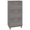 vidaXL Dulap pantofi, gri deschis, 59,5x35x117 cm, lemn masiv de pin