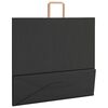 vidaXL Pungi de h&acirc;rtie 250 buc cu m&acirc;nere negre 54x15x49 cm