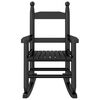 vidaXL Scaune balansoar pentru copii, 2 buc., negru, lemn masiv plop