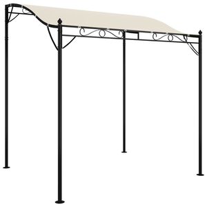 vidaXL Copertină, crem, 2x2,3 m, 180 g/m&sup2;, material textil și oțel