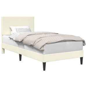 vidaXL Cadru de pat Crem 80 x 200 cm Țesătură din corduroy