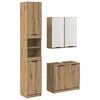 vidaXL Set dulap baie 3 buc. Stejar Artizanal 32 x 34 x 188,5 cm