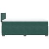 vidaXL Pat box spring cu saltea, verde &icirc;nchis, 100x200 cm, catifea