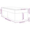 vidaXL Pat box spring cu saltea, gri, 80x200 cm, piele ecologică
