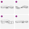 vidaXL Set de canapele de exterior 8 pcs Gri natural și deschis
