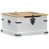 vidaXL storage box cu raft Alb 78 x 78 x 45 cm Lemn de pin masiv