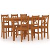 vidaXL Set mobilier de bucătărie, 7 piese, maro miere, lemn de pin