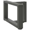 vidaXL Picioare pentru măsuță de cafea &icirc;n formă de T, 2 buc., antracit, 40x25x(30-31) cm, oțel