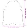 vidaXL Covor din piele de vacă naturală, negru, 150 x 170 cm
