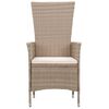 vidaXL Set de mobilier pentru grădină cu perne, 5 piese, bej