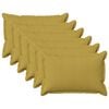 vidaXL Pernă 6 buc. HOUTEN Verde deschis 40 x 60 cm In sintetic