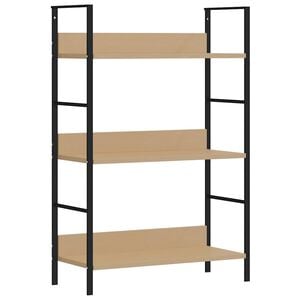 vidaXL Etajeră cărți 3 rafturi, stejar, 60x27,6x90,5 cm lemn prelucrat