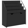 vidaXL Raft pentru copii Negru 60 x 29,5 x 69 cm Lemn prelucrat