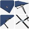 vidaXL Pat pliabil pentru camping 2 pcs albastru 206 x 76 x 74 cm
