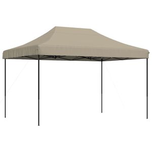 vidaXL Cort de petrecere pliabil Pop-Up, taupe, 410x279x315 cm