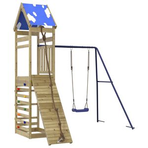 vidaXL Set de joacă pentru exterior, lemn de pin impregnat