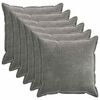 vidaXL Husă pentru pernă 6 buc. HOUTEN Gri &icirc;nchis 65 x 65 cm