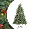 vidaXL Brad de Crăciun artificial 300 LED-uri Alb cald PVC și Metal