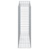 vidaXL Coșuri gabion arcuite 30 buc, 200x50x160/180cm, fier galvanizat