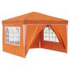 vidaXL Cort de Petrecere Pop-up 288 x 288 x 245 cm Portocaliu