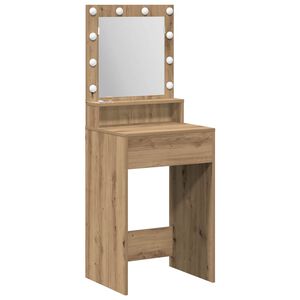 vidaXL Masă de Machiaj Stejar Artizanal 50 x 41 x 135 cm