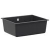 vidaXL Chiuvetă de bucătărie cu o cuvă Granit 53 x 46 x 20 cm Grafit