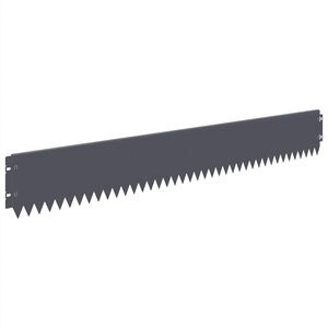 vidaXL Margine pentru gazon 30 pcs 103 x 15 cm Oțel Antracit