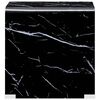 vidaXL Măsuță de cafea, marmură neagră, 50x50x45 cm, sticlă securizată