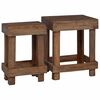 vidaXL Suport pentru plante 2 buc. Maro 70 x 11 x 27 cm Lemn de mahon