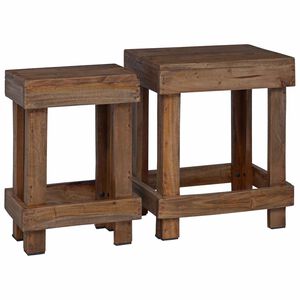 vidaXL Suport pentru plante 2 buc. Maro 70 x 11 x 27 cm Lemn de mahon