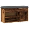 vidaXL Banchetă pantofar, lemn vechi, 82x32x45,5 cm, lemn prelucrat