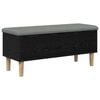 vidaXL Bancă de depozitare cu perne Stejar Negru 102 x 42 x 46 cm