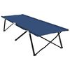 vidaXL Pat pliabil pentru camping 2 pcs albastru 206 x 76 x 74 cm