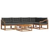 vidaXL Set de canapele de exterior 6 buc. Natural și Antracit