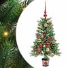 vidaXL Brad de Crăciun cu 150 LED cu suport Verde 90 cm PE