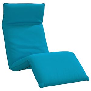 vidaXL Șezlong pliabil albastru deschis 175x54x8,5 cm țesătură Oxford