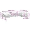 vidaXL Seturi de canapele 8 pcs Natural și Bej Lemn Solid de Acacia