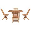 vidaXL Set de masă pentru grădină Maro Lemn Teak Solid
