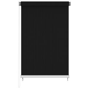 vidaXL Jaluzea tip rulou de exterior, negru, 140x230 cm