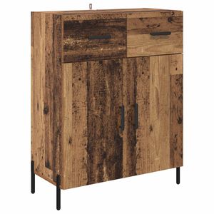 vidaXL Bufet cu sertar Lemn Vechi 69,5 x 34 x 90 cm Lemn compozit