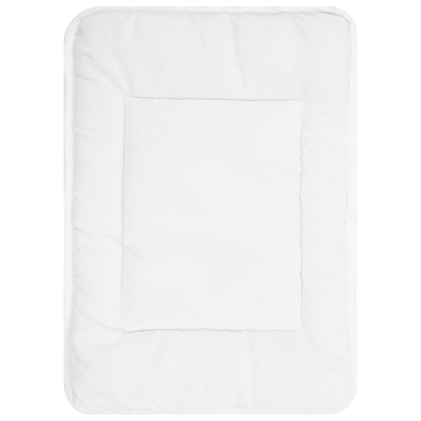 vidaXL Set pilotă de vară copii, 2 piese, alb, 120x150 cm/40x60 cm